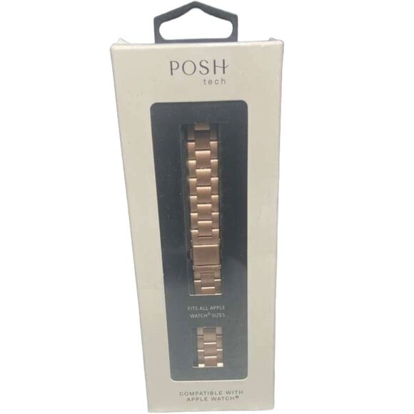 Posh Tech Sloan Skinny Rose Gold Stainless Steel Band for Apple Watch 38/40/41mm - Picture 1 of 8